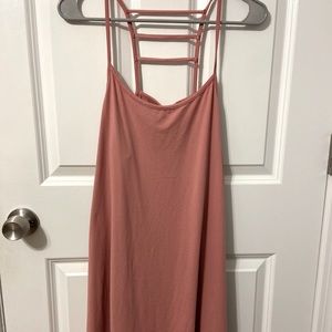 Francescas Pink ladder back mini dress